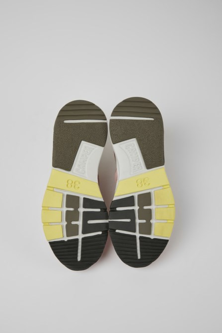 Design Drift White And Pink Textile And Nubuck Sneakers For Women Camper