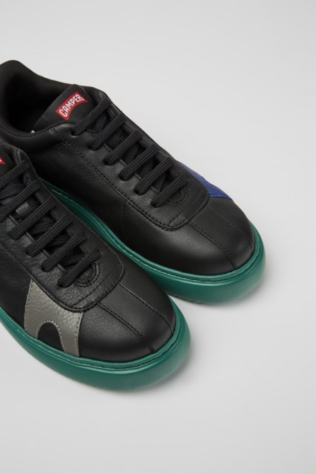Twins Black And Blue Leather Sneakers For Women Camper New Arrivals