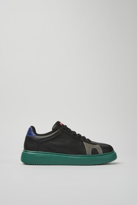 Twins Black And Blue Leather Sneakers For Women Camper New Arrivals