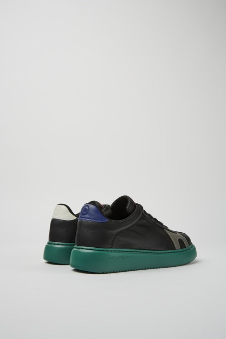 Twins Black And Blue Leather Sneakers For Women Camper New Arrivals