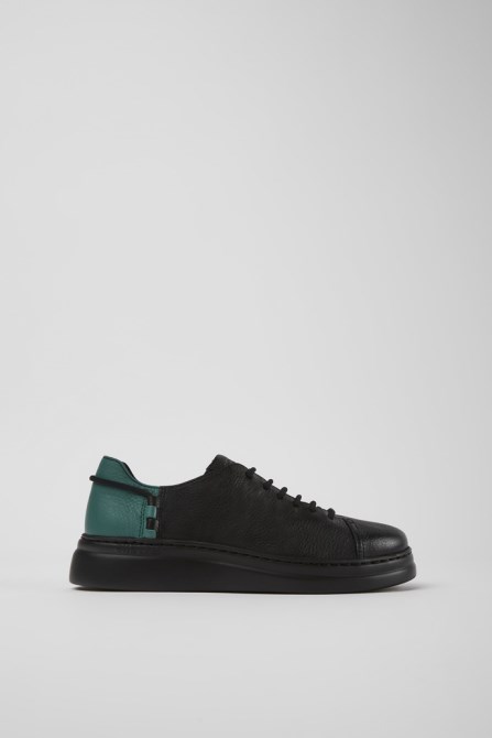 Design Twins Black Leather Sneakers For Women Camper