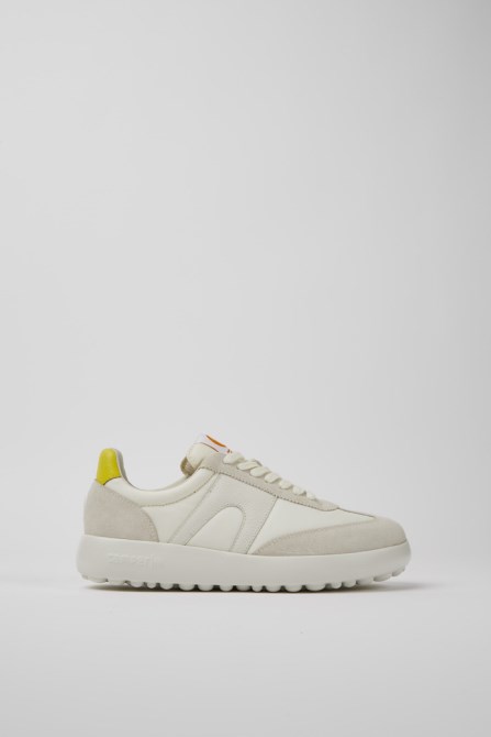 Camper Design Pelotas Xlite White Nubuck And Recycled Pet Sneakers For Women