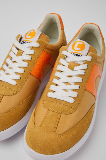 Design Pelotas Xlite Beige And Orange Sneakers For Women Camper