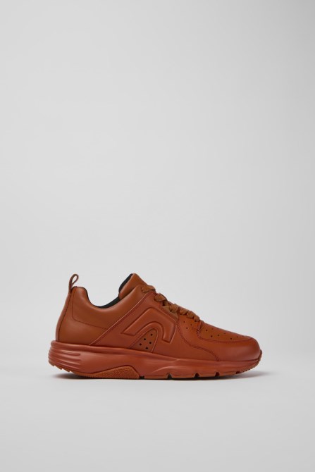 Drift Red Leather Sneakers For Women Exclusive Camper