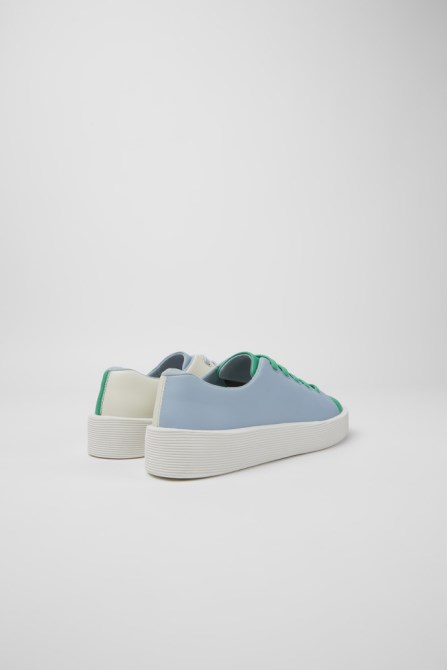 Exclusive Camper Twins Green Blue And White Leather Sneakers For Women