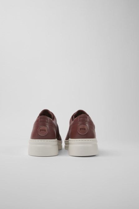 Exclusive Camper Runner Up Burgundy Leather Women's Sneakers