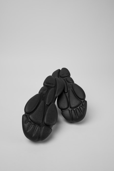 Design Karst Black Leather Shoes For Women Camper