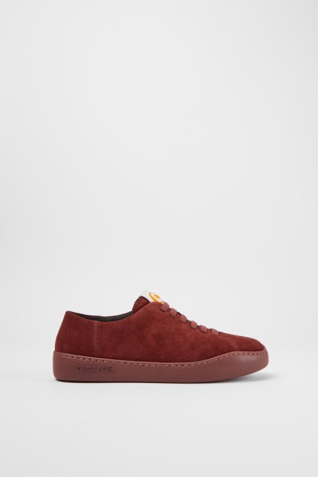 Camper Peu Touring Burgundy Suede Sneakers New Arrivals