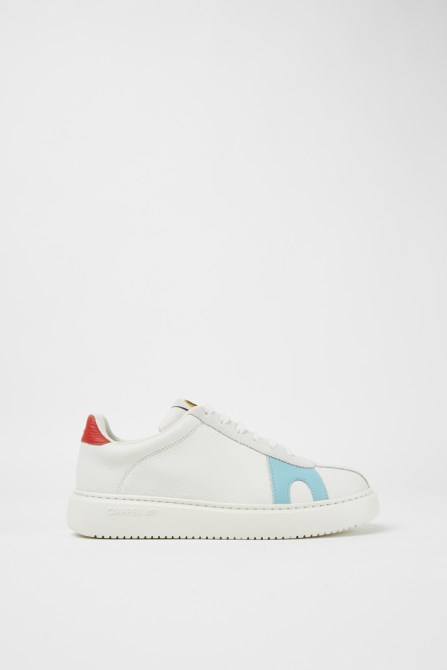Twins White Suede And Leather Sneakers Camper New Arrivals