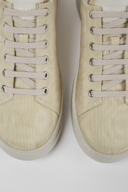 Camper Design Twins Beige Printed Sneakers