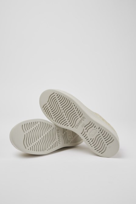 Camper Design Twins Beige Printed Sneakers