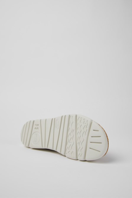 Camper Design Oruga Green Textile Sandals For Women
