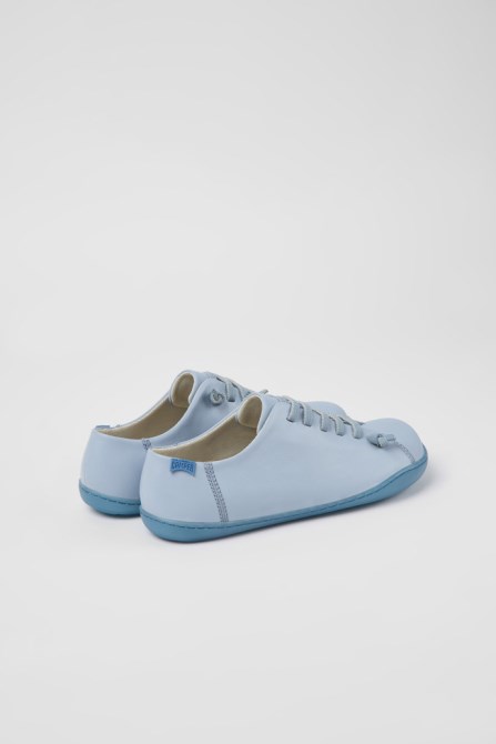 Camper Design Peu Blue Leather Shoes For Women