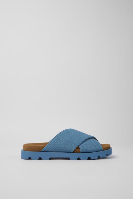 Brutus Sandal Blue Recycled Cotton Sandals For Women Camper New Arrivals