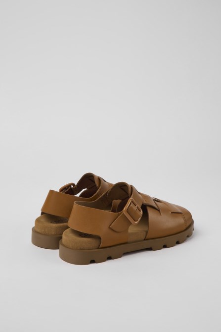 Brutus Sandal Brown Leather Sandals For Women Exclusive Camper