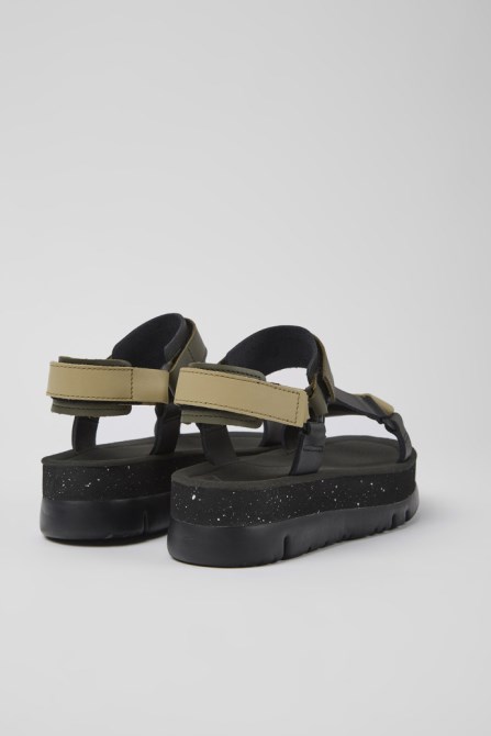 Design Oruga Up Multicolored Leather Sandals For Women Camper