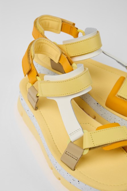 Exclusive Camper Oruga Up Multicolored Leather Sandals For Women