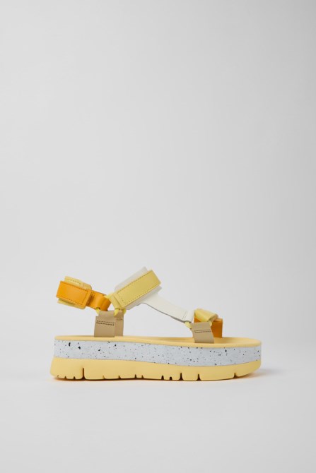 Exclusive Camper Oruga Up Multicolored Leather Sandals For Women