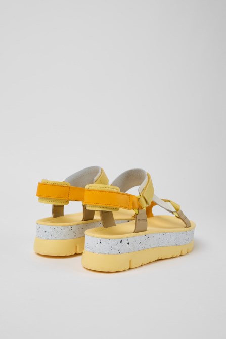 Exclusive Camper Oruga Up Multicolored Leather Sandals For Women