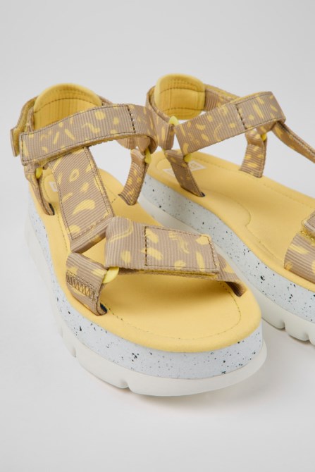 Camper Oruga Up Multicolored Textile Sandals For Women New Arrivals