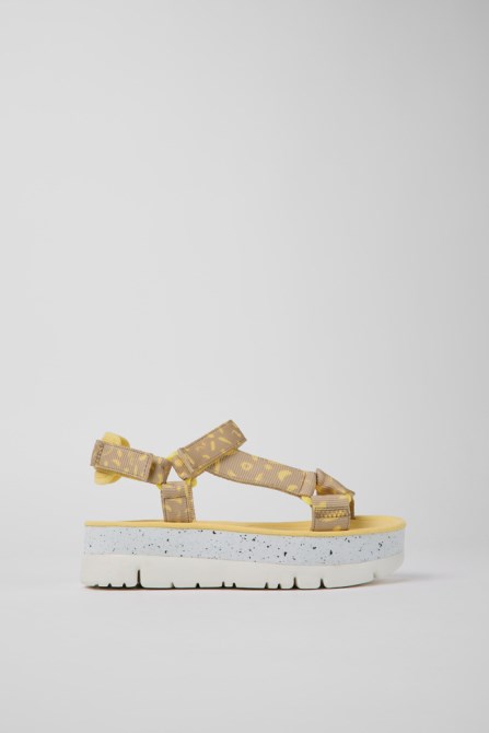 Camper Oruga Up Multicolored Textile Sandals For Women New Arrivals