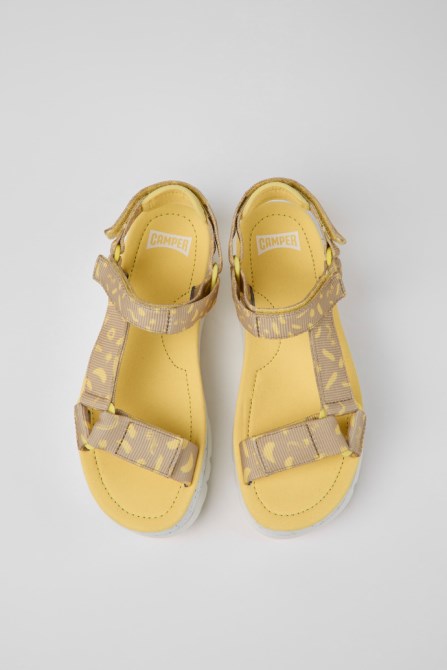 Camper Oruga Up Multicolored Textile Sandals For Women New Arrivals