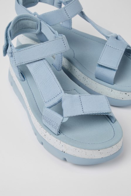 Oruga Up Blue Textile Sandals For Women Camper New Arrivals