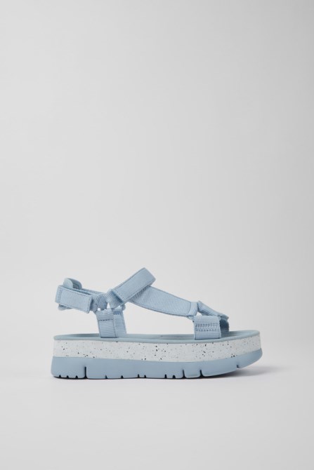 Oruga Up Blue Textile Sandals For Women Camper New Arrivals