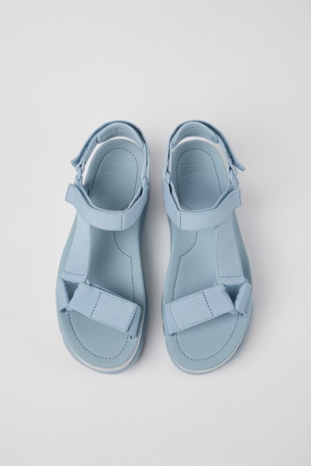 Oruga Up Blue Textile Sandals For Women Camper New Arrivals