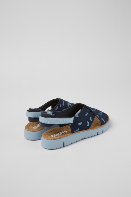 Design Oruga Multicolored Nubuck And Textile Sandals For Women Camper