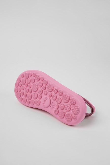 Design Pelotas Flota Pink Leather Sandals For Women Camper