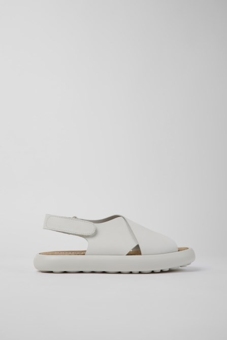 Pelotas Flota White Leather Sandals For Women Camper New Arrivals