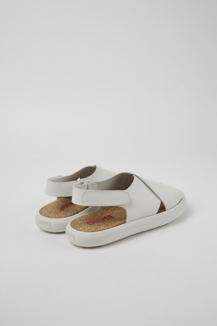 Pelotas Flota White Leather Sandals For Women Camper New Arrivals