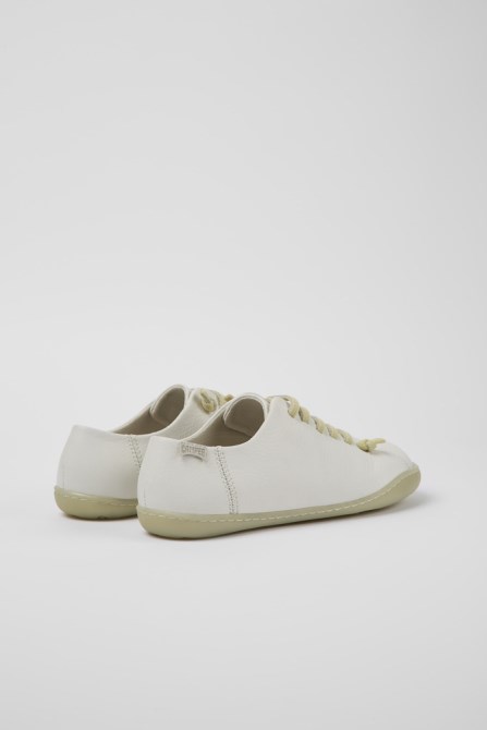 Peu White Leather Shoes For Women Exclusive Camper