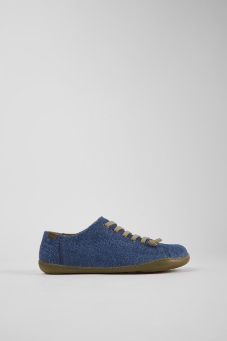 Design Peu Blue Textile Shoes For Women Camper