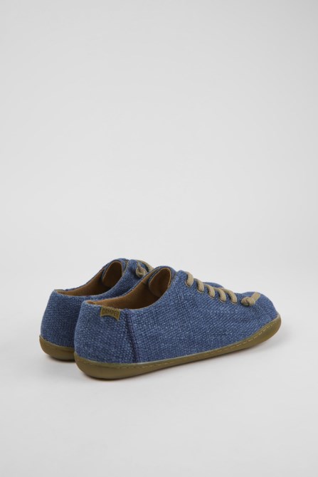 Design Peu Blue Textile Shoes For Women Camper