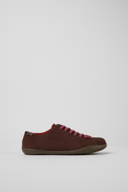 Camper Peu Brown Nubuck Shoes For Women New Arrivals