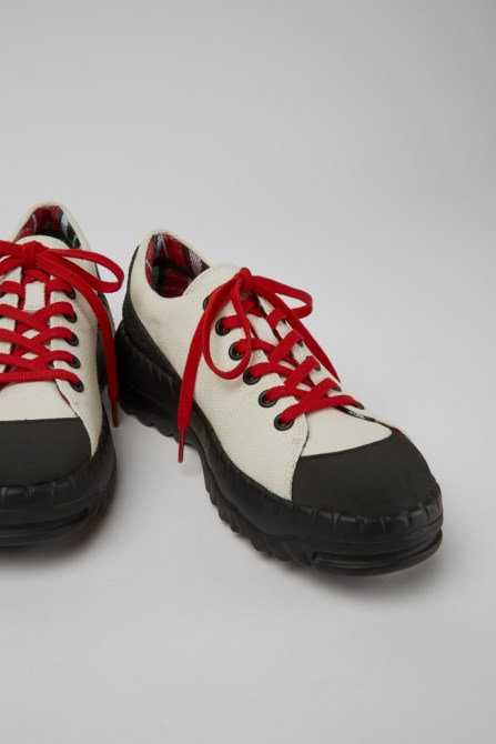 Teix White Rubber And Bci Cotton Shoes Exclusive Camper
