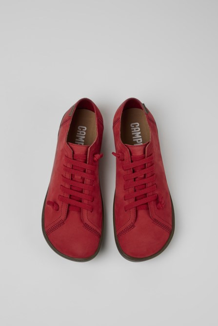 Camper Peu Red Casual Shoes For Women New Arrivals