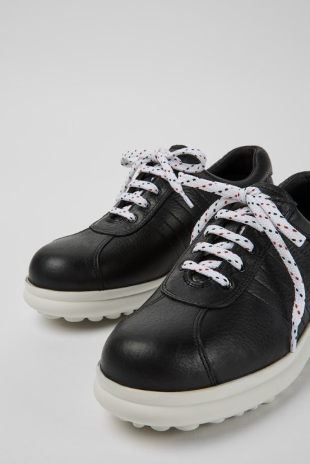Camper Pelotas Protect Black Leather Sneakers For Women New Arrivals