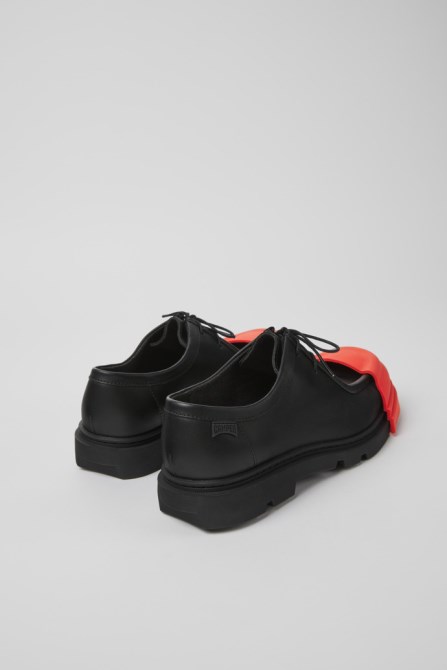 Camper Junction Black Leather Shoes For Women New Arrivals