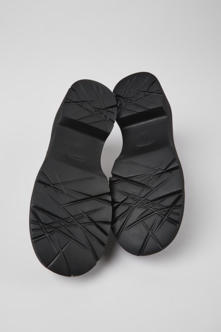Milah Black Leather Loafers For Women Camper New Arrivals