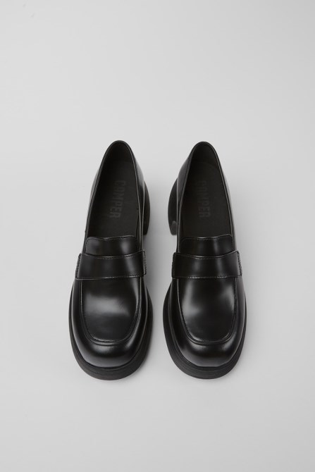 Camper Design Thelma Black Leather Shoes