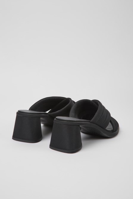 Camper Design Kiara Black Textile Sandals For Women