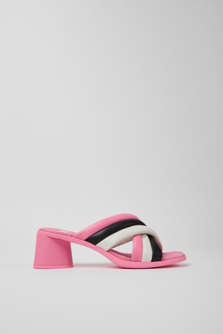 Twins Multicolored Leather Sandals For Women Camper New Arrivals