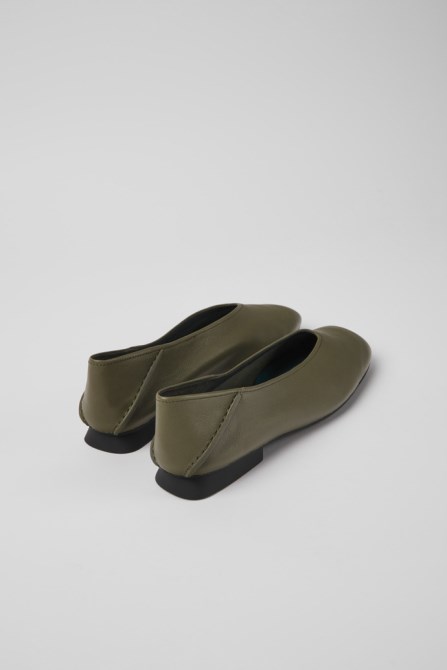 Exclusive Camper Casi Myra Green Leather Ballerinas For Women