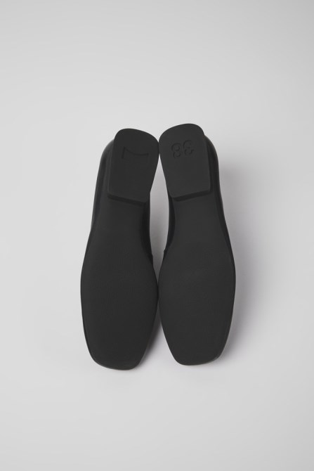 Casi Myra Black Leather Shoes For Women Camper New Arrivals