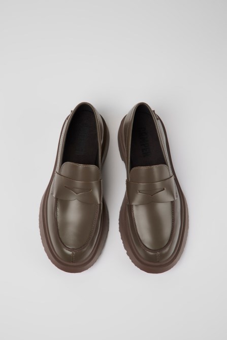 Exclusive Camper Walden Brown Leather Loafers For Women