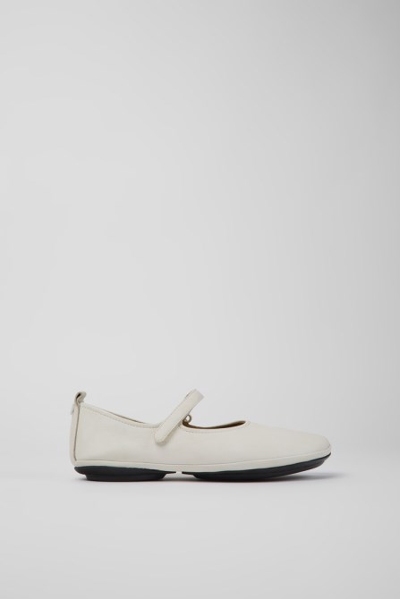 Right White Leather Ballerinas For Women Camper New Arrivals