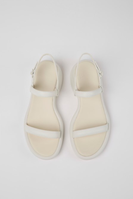 Exclusive Camper Spiro White Leather Sandals For Women